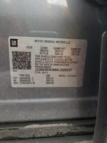 2019 CHEVROLET TRAVERSE L - 1GNERFKW6KJ220537