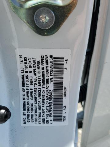 2020 HONDA INSIGHT EX 19XZE4F59LE006412