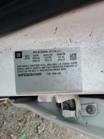 2016 BUICK VERANO - 1G4PS5SK2G4184960