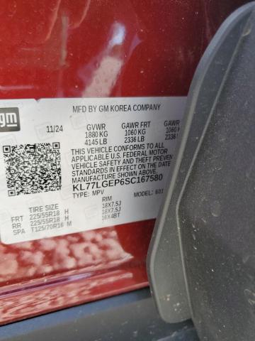 2025 CHEVROLET TRAX 1RS KL77LGEP6SC167580