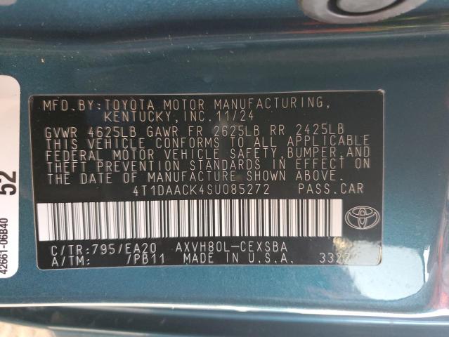 2025 TOYOTA CAMRY XSE - 4T1DAACK4SU085272