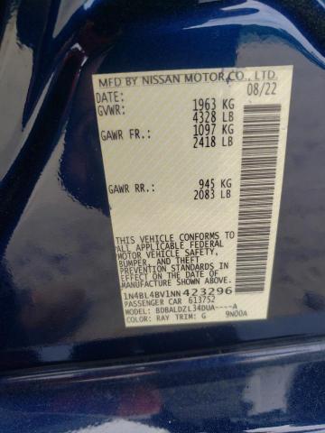 2022 NISSAN ALTIMA S - 1N4BL4BV1NN423296