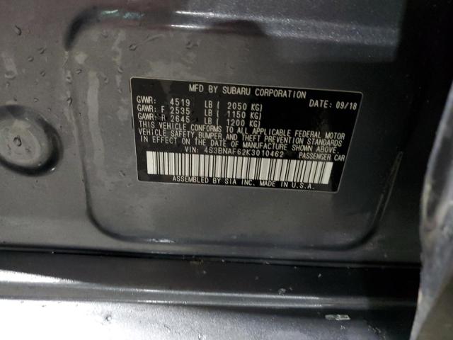 2019 SUBARU LEGACY 2.5 - 4S3BNAF62K3010462