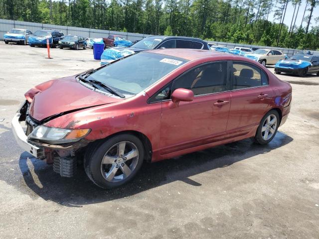 HONDA CIVIC LX 2008 maroon  gas 1HGFA16538L082477 photo #1