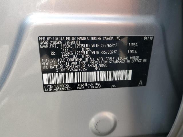 2018 TOYOTA RAV4 ADVEN 2T3RFREV5JW790357