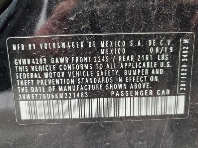 2019 VOLKSWAGEN JETTA GLI - 3VW5T7BU5KM221483
