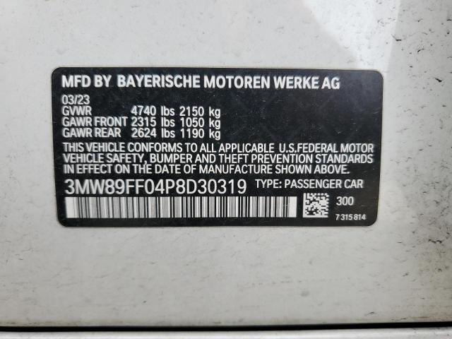 2023 BMW 330XI - 3MW89FF04P8D30319