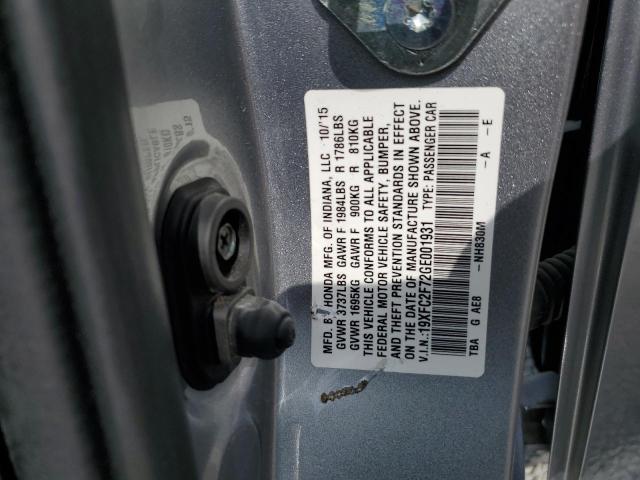 2016 HONDA CIVIC EX - 19XFC2F72GE001931