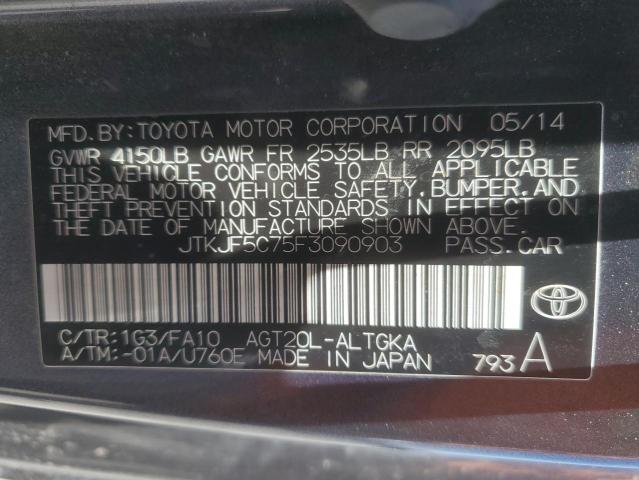 2015 TOYOTA SCION TC JTKJF5C75F3090903