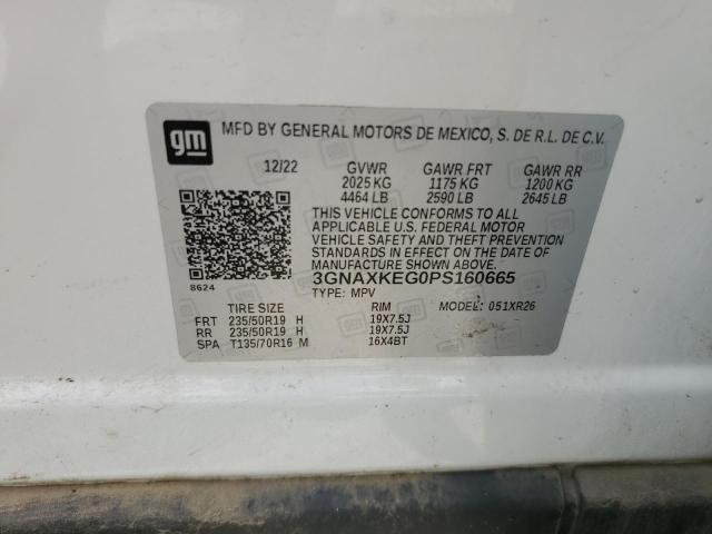 2023 CHEVROLET EQUINOX LT 3GNAXKEG0PS160665