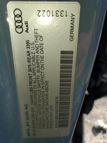 2022 AUDI E-TRON GT - WAUEJBFW0N7009075