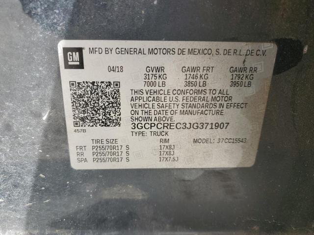 2018 CHEVROLET SILVERADO - 3GCPCREC3JG371907