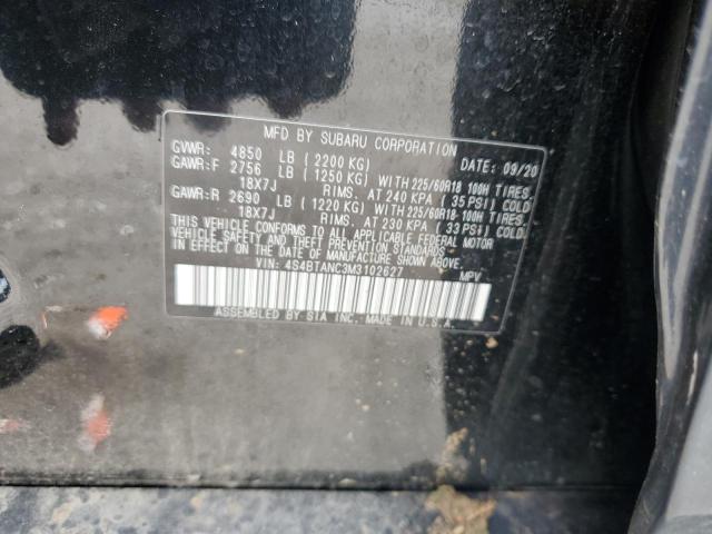 2021 SUBARU OUTBACK LI 4S4BTANC3M3102627