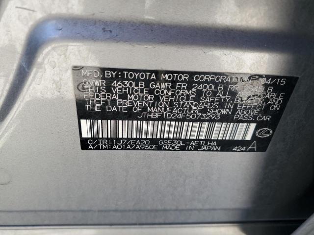 2015 LEXUS IS 250 - JTHBF1D24F5073293