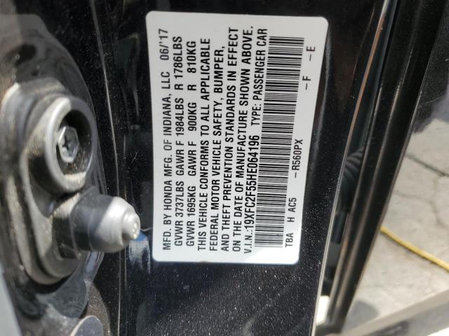 2017 HONDA CIVIC LX 19XFC2F55HE064196