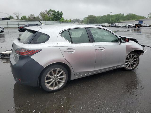 LEXUS CT 200 2013 silver hatchbac hybrid engine JTHKD5BH2D2137592 photo #4