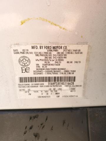 2019 FORD TAURUS LIM 1FAHP2J81KG116628