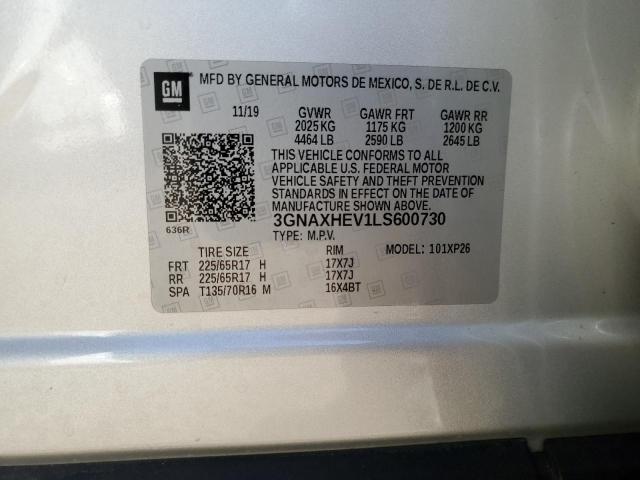 2020 CHEVROLET EQUINOX LS - 3GNAXHEV1LS600730