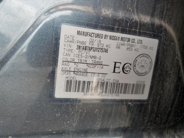 2018 NISSAN SENTRA S - 3N1AB7AP3JY275746