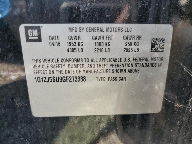 2016 CHEVROLET MALIBU HYB 1G1ZJ5SU9GF273388