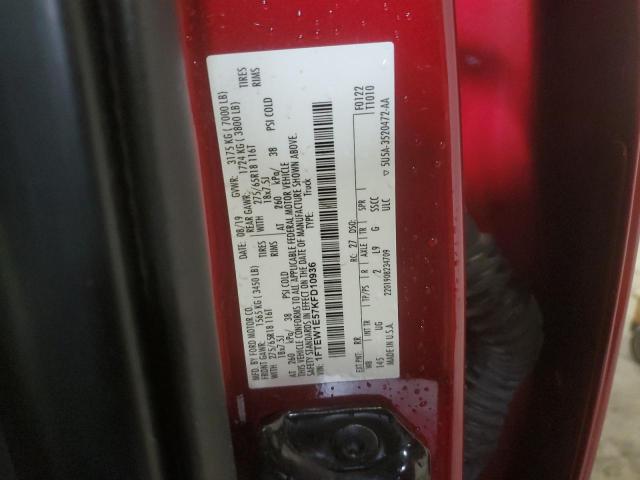 2019 FORD F150 SUPER - 1FTEW1E57KFD10936