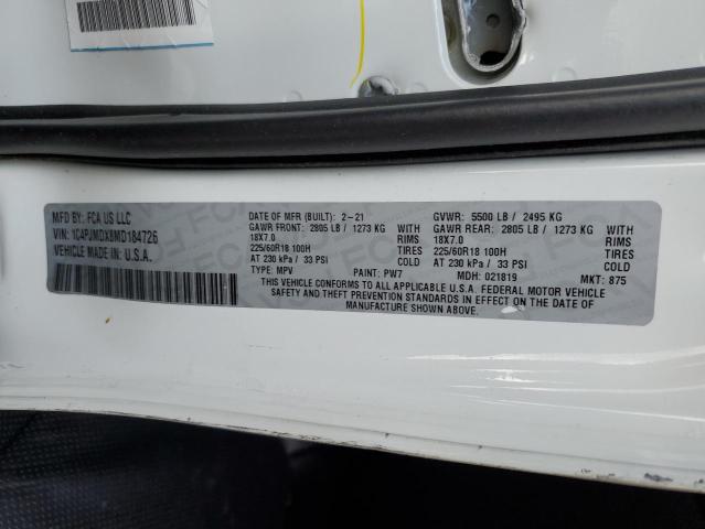 2021 JEEP CHEROKEE L - 1C4PJMDX8MD184726