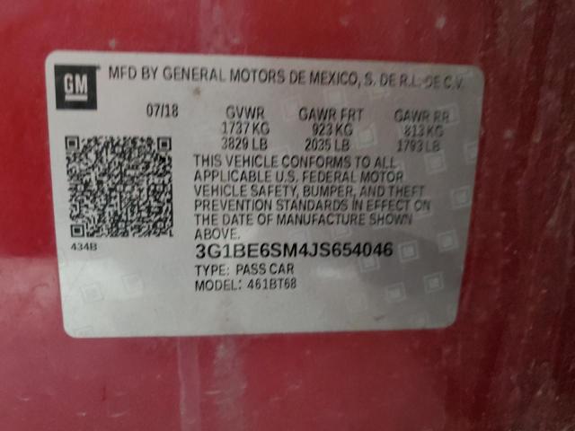 2018 CHEVROLET CRUZE LT - 3G1BE6SM4JS654046