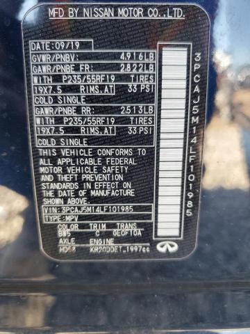 2020 INFINITI QX50 PURE - 3PCAJ5M14LF101985