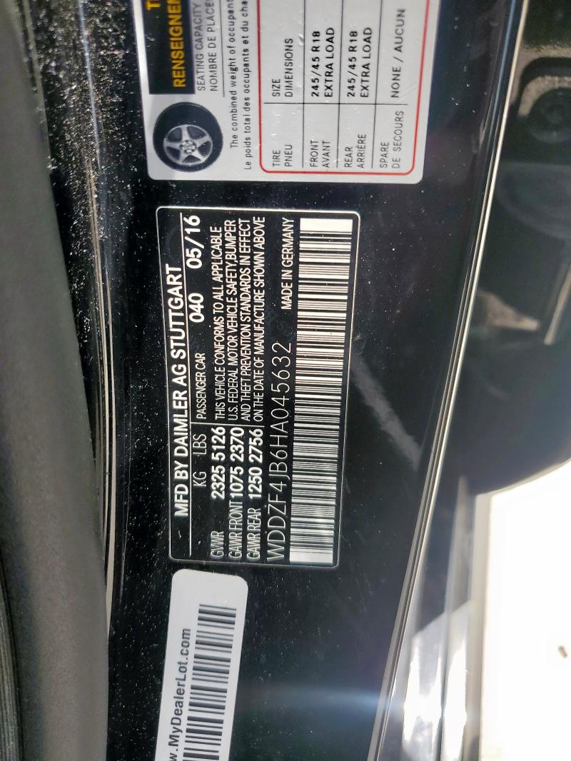 2017 MERCEDES-BENZ E 300 - WDDZF4JB6HA045632