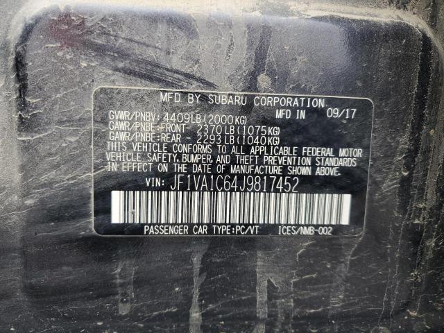 2018 SUBARU WRX PREMIU JF1VA1C64J9817452