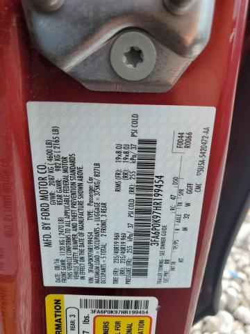 2017 FORD FUSION TIT 3FA6P0K97HR199454