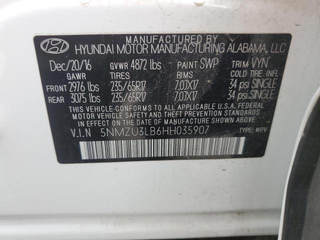 2017 HYUNDAI SANTA FE S - 5NMZU3LB6HH035907