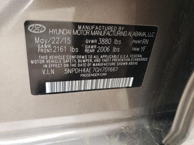 2016 HYUNDAI ELANTRA SE - 5NPDH4AE7GH701661