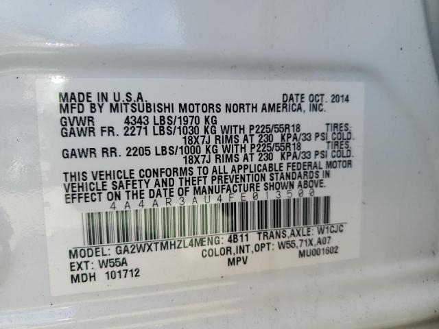 2015 MITSUBISHI OUTLANDER 4A4AR3AU4FE013500