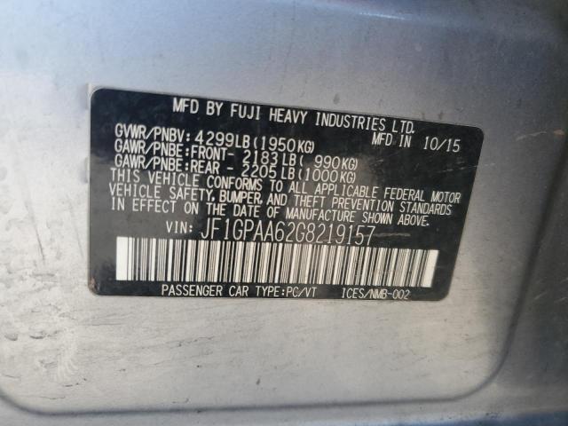 2016 SUBARU IMPREZA JF1GPAA62G8219157