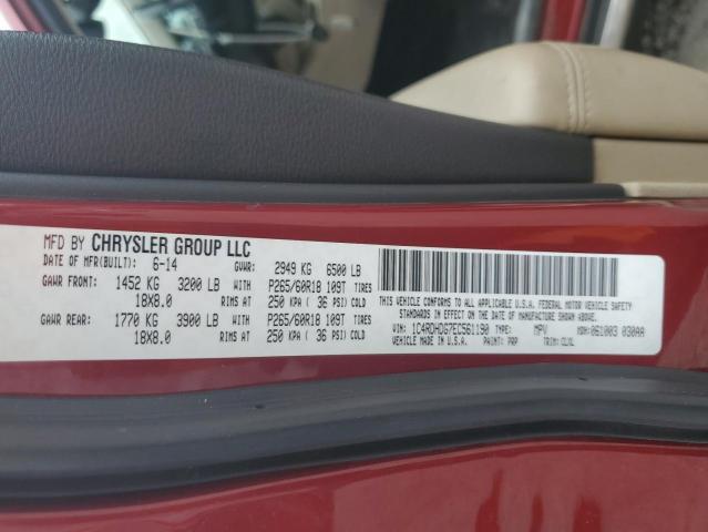 2014 DODGE DURANGO LI - 1C4RDHDG7EC561190