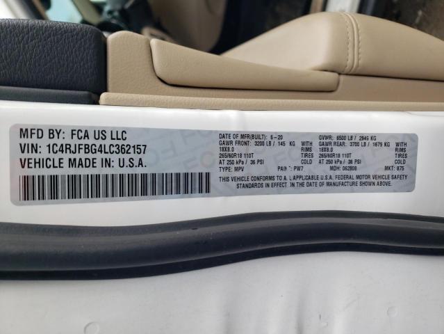 2020 JEEP GRAND CHER - 1C4RJFBG4LC362157