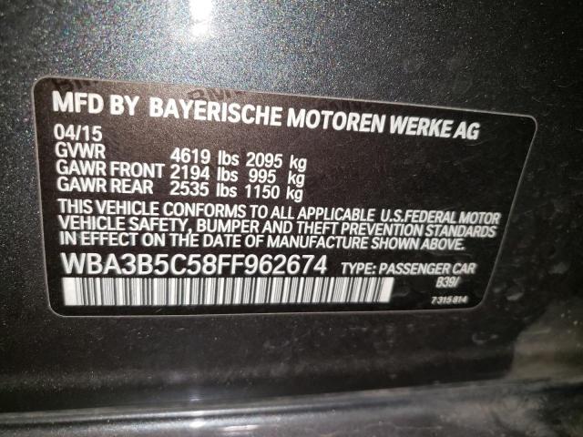 2015 BMW 328 XI SUL WBA3B5C58FF962674