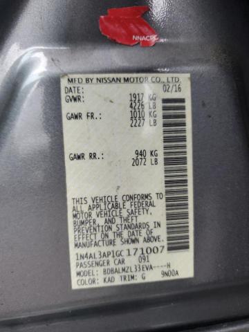 2016 NISSAN ALTIMA 2.5 1N4AL3AP1GC171007