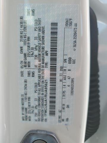 2024 FORD ESCAPE PLA 1FMCU9JA1RUA95621