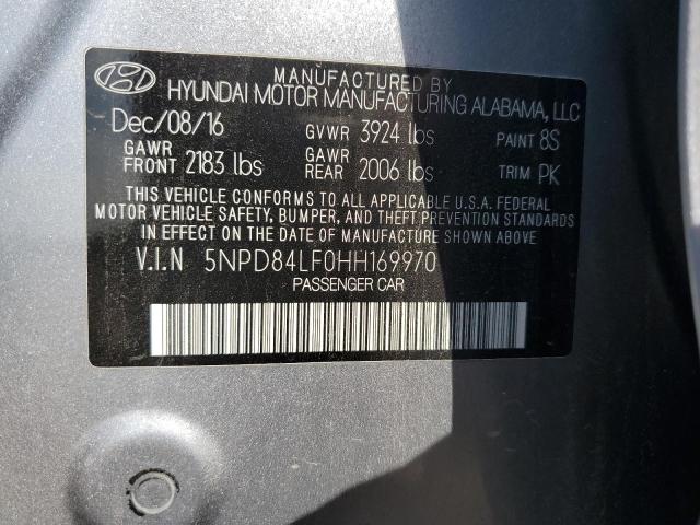 2017 HYUNDAI ELANTRA SE - 5NPD84LF0HH169970