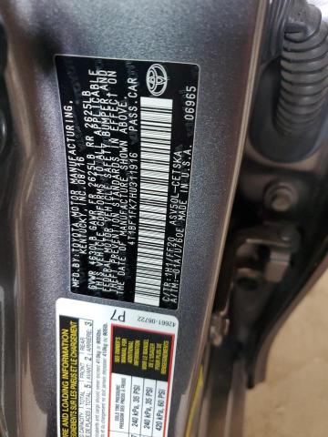 2017 TOYOTA CAMRY LE - 4T1BF1FK7HU311916