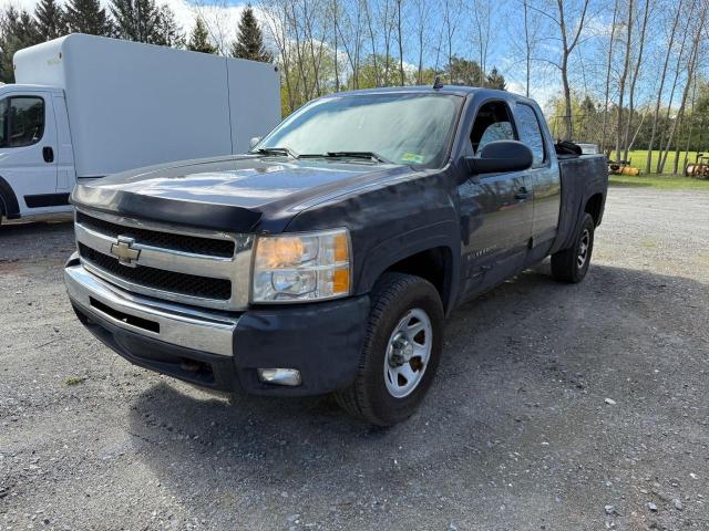 CHEVROLET SILVERADO 2011 black 4dr ext flexible fuel 1GCRKSE36BZ260532 photo #3