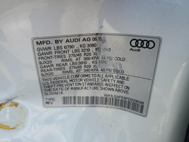 2015 AUDI Q7 PREMIUM - WA1LGAFE6FD029046