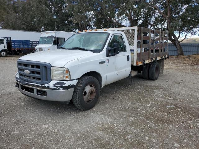FORD F350 SUPER 2005 white  gas 1FDWF36525EB83713 photo #1