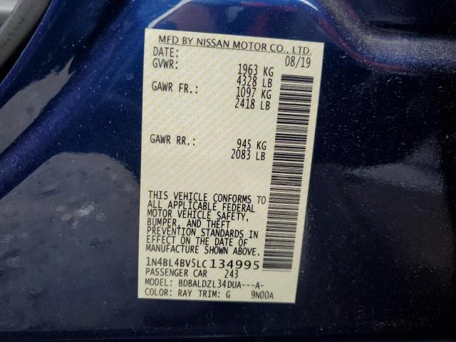 2020 NISSAN ALTIMA S - 1N4BL4BV5LC134995