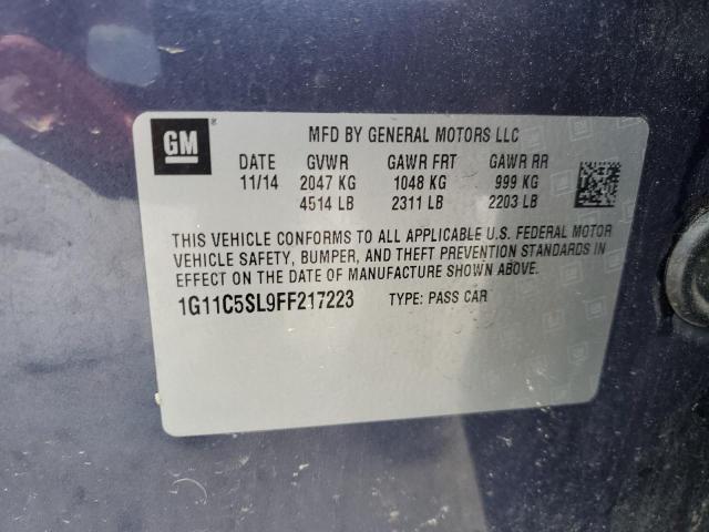 2015 CHEVROLET MALIBU 1LT 1G11C5SL9FF217223