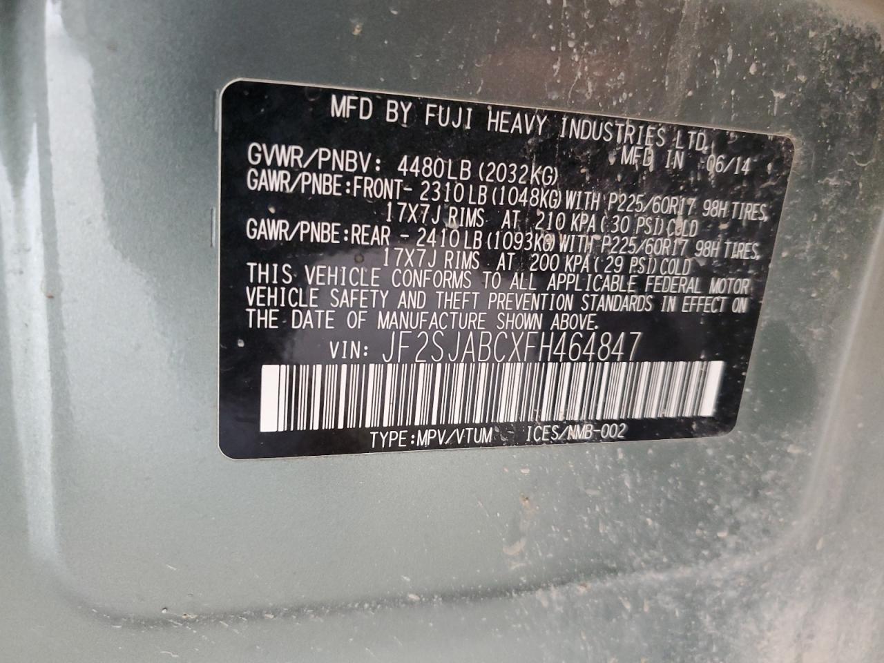 Subaru Forester 2 2015