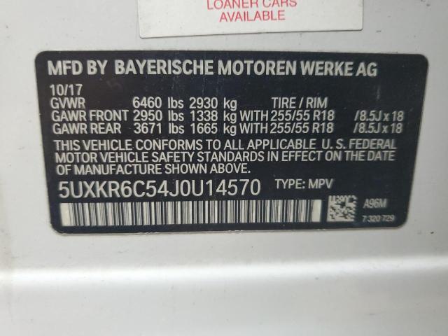 2018 BMW X5 XDRIVE5 5UXKR6C54J0U14570