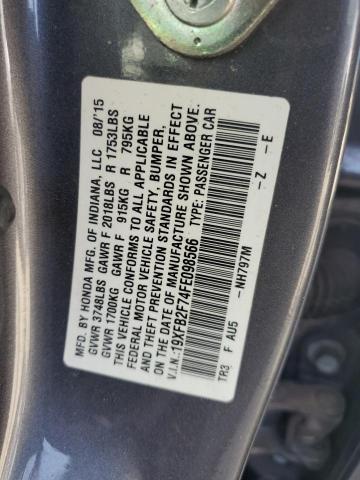2015 HONDA CIVIC SE 19XFB2F74FE098566